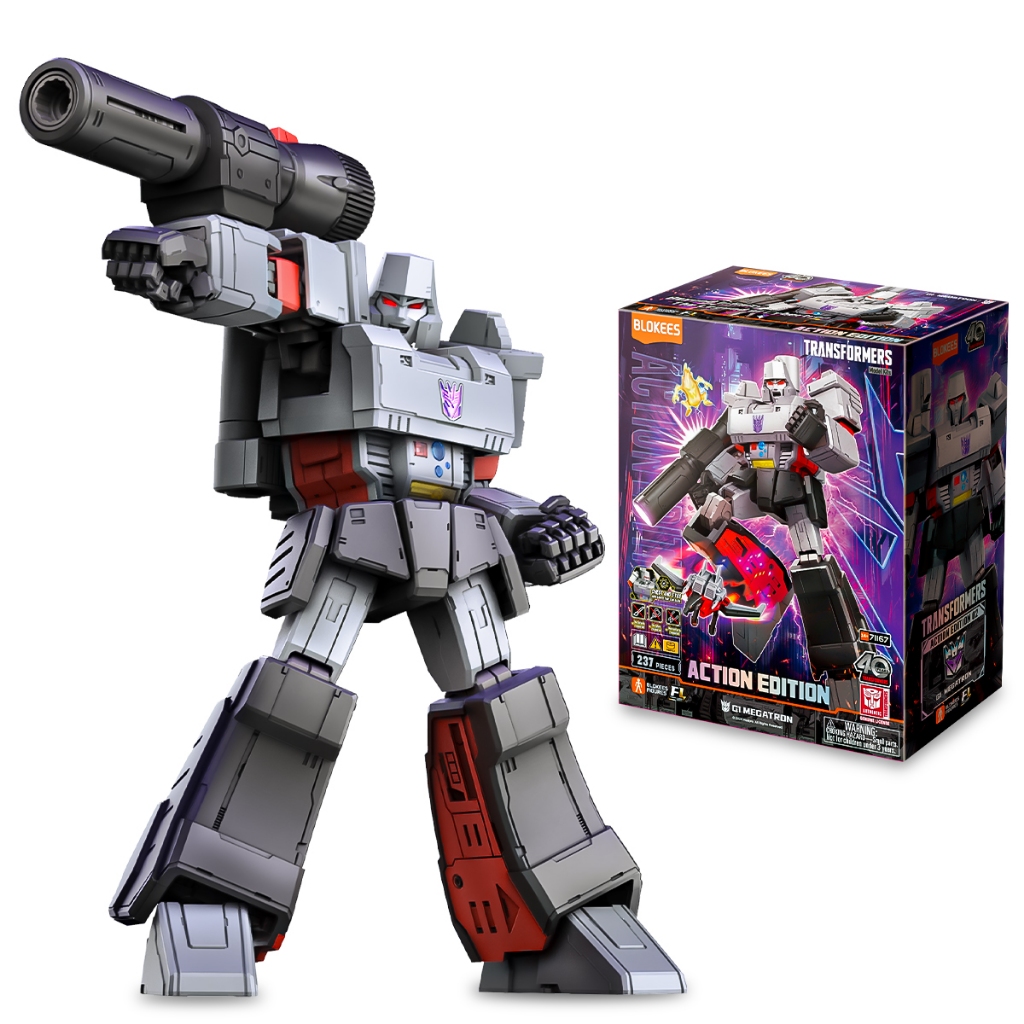 Boneco Blokees Transformers Action Edition G1 Megatron