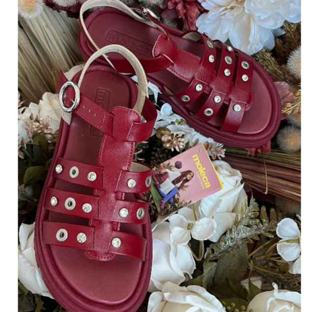 Feminina Moleca Sandália Plataforma Aplicações Douradas 5504.115 Conforto Estilosa em Oferta na Shopee