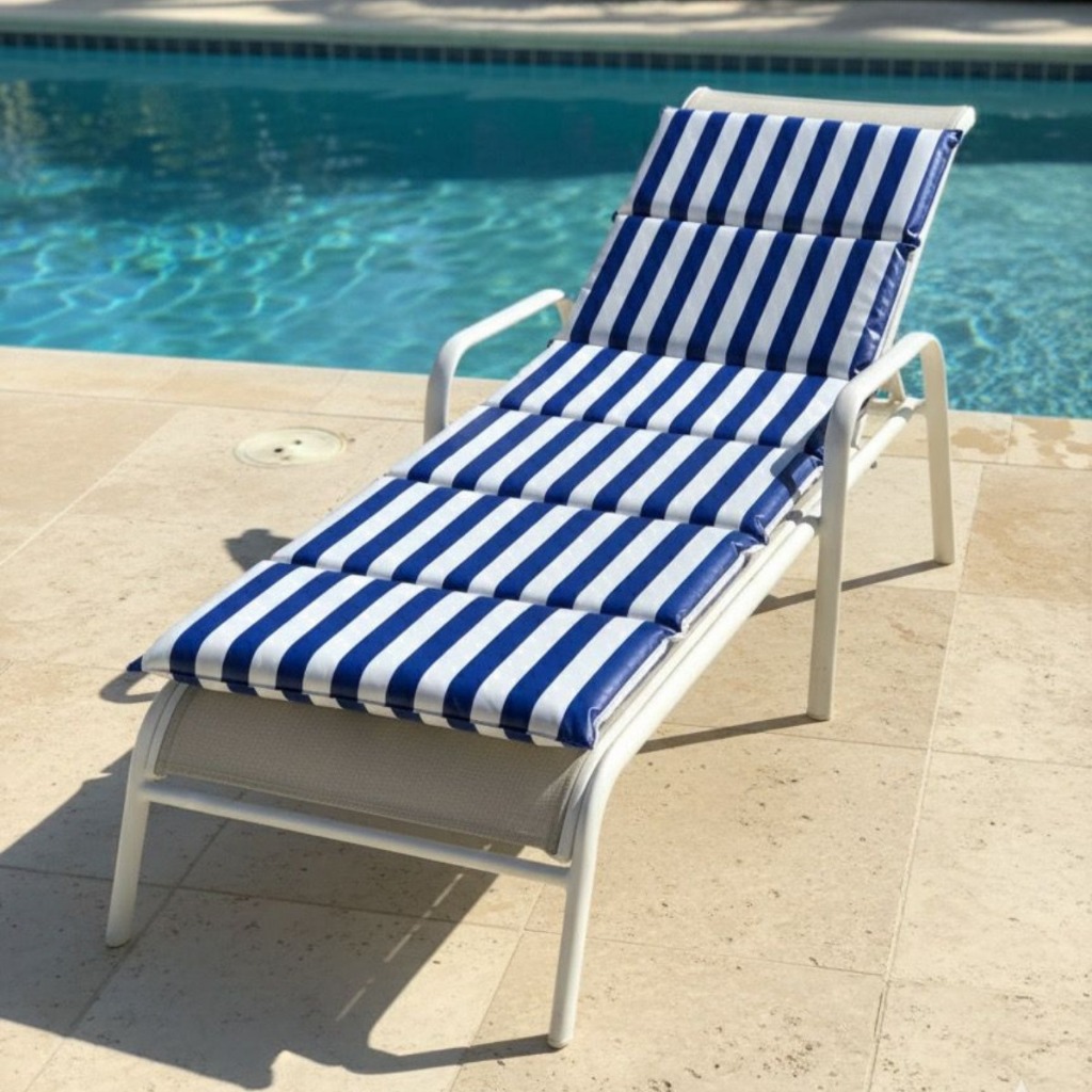 QUEIMA DE ESTOQUE- Colchonete Almofadado P/ Espreguiçadeira Dobravel Piscina