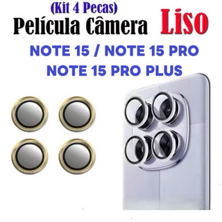 Kit (4 Pcs) Película Protetora de Lentes de câmera Lisa Para Redmi Note15 Pro Note 15 Pro Plus 4g 5g em Oferta na Shopee