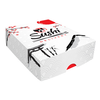 Caixa Pequena Para Combo Para Sushi Delivery (100 Unidades) em Oferta na Shopee