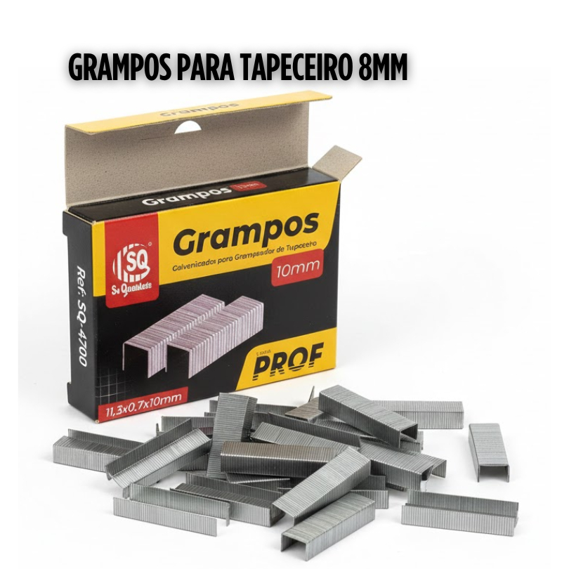 Grampos Galvanizados para Grampeador Tapeceiro – Caixa com 1.000 Unidades em Oferta na Shopee