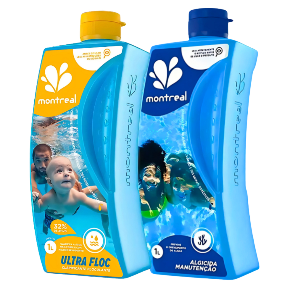 Kit Alg Manutenção + Ultrafloc Clarificante 1L Montreal em Oferta na Shopee