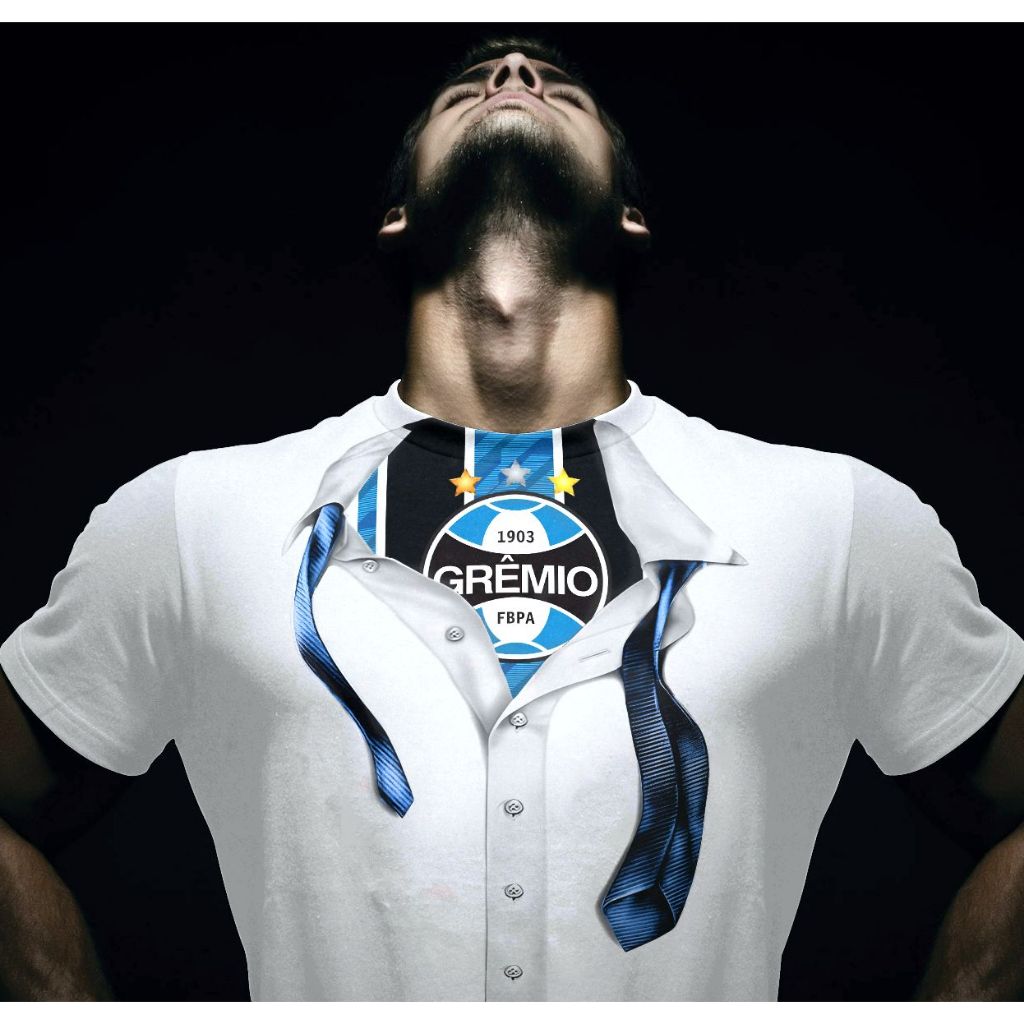 Camiseta 100% Poliéster Grêmio / Camisa Imortal / Blusa Tricolor Gaúcho dos Pampas