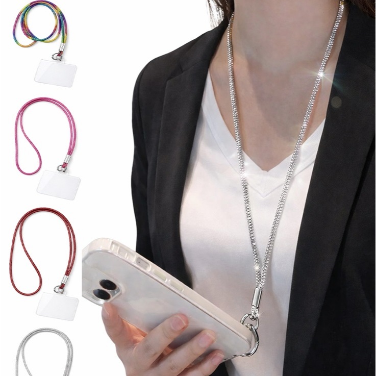 Cordão Para Smartphone Universal Alça  Pescoço Pulso com Strass