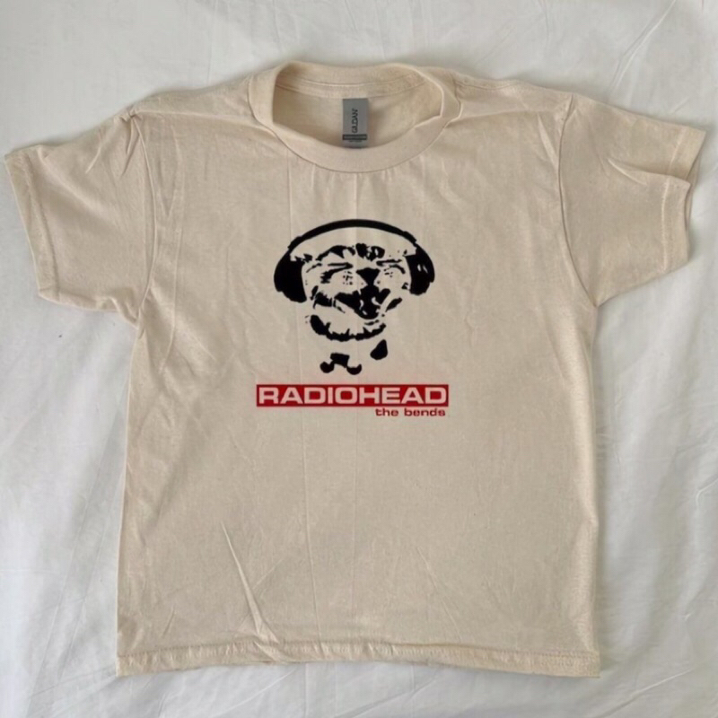 Camisa Gatinho Radiohead by Radiocat Baby tee e Comum