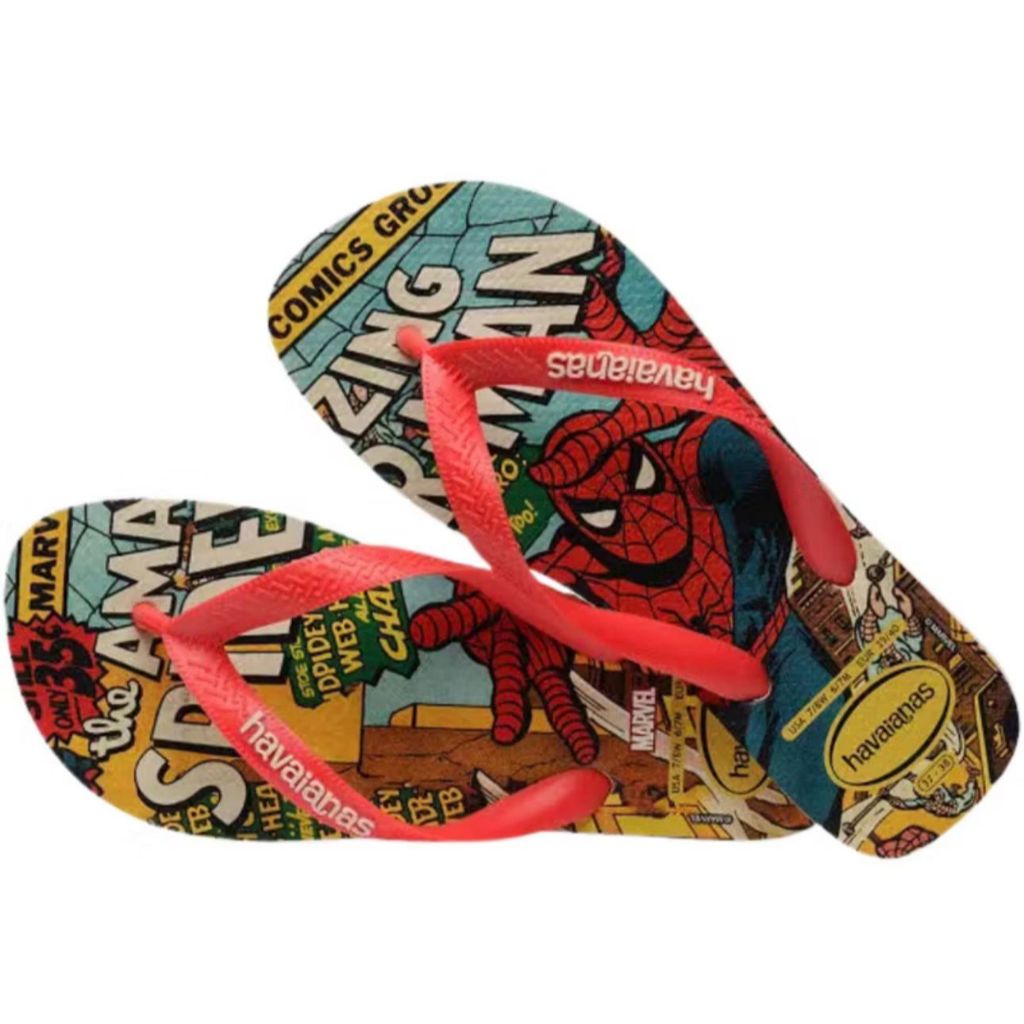 Chinelo Havaianas Top Marvel Original Macio Confortável Numeração Especial Tamanho Grande 47/48