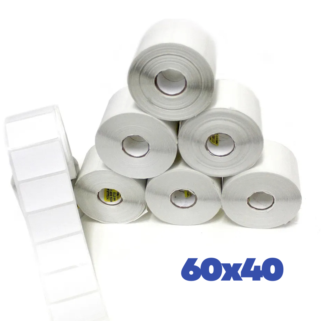 5 Rolos Etiqueta 60x40 Térmica Balança Açougue Mercado Logistica Toledo Filizola Uno