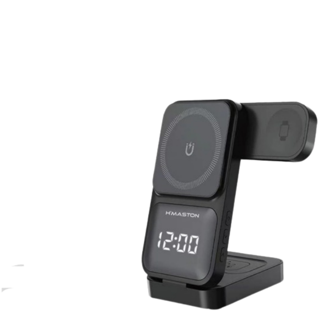 Base Carregador Sem Fio 3 Em 1 Inducao 25w Magnetico Mesa Turbo