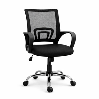 Cadeira Giratória com Braços para Escritório Home Office Estudo Confortável Moderna com Rodinhas 360 em Oferta na Shopee