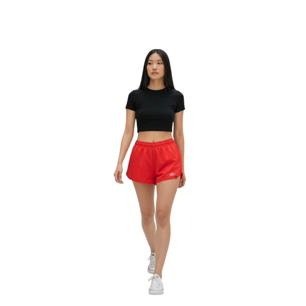 Short Feminino Tactel Forrado Moda Fitness Corrida Treino