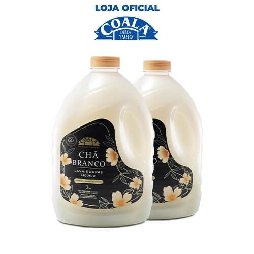Kit 2 Lava Roupas liquido Coala Laundry Chá Branco 3L em Oferta na Shopee