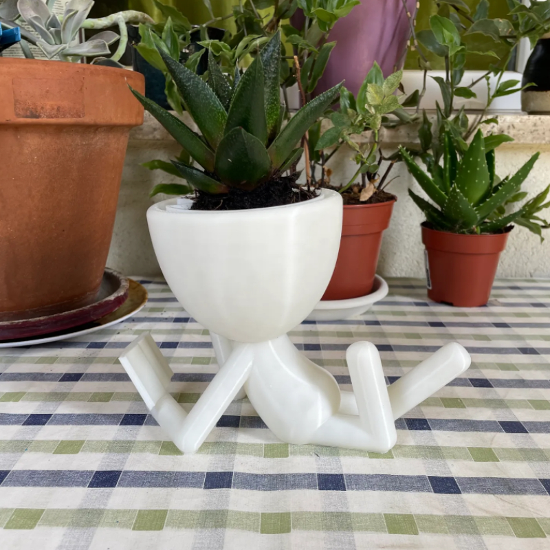 Vaso p/ Plantas Robert Plant Bob Lendo Sentado e Deitado - Delicado, Elegante,  Moderno, Minimalista