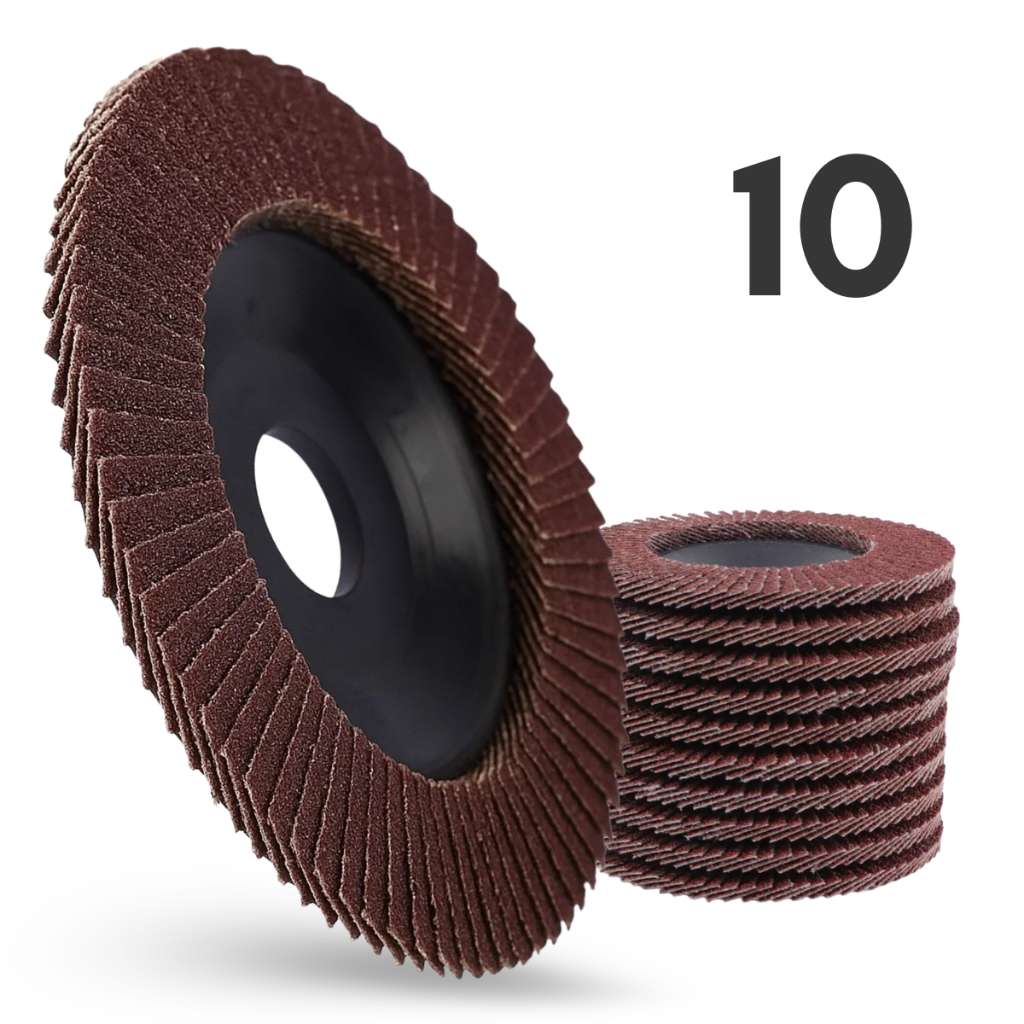 Disco Lixa Flap 10un Para Madeira E Metal Esmerilhadeira