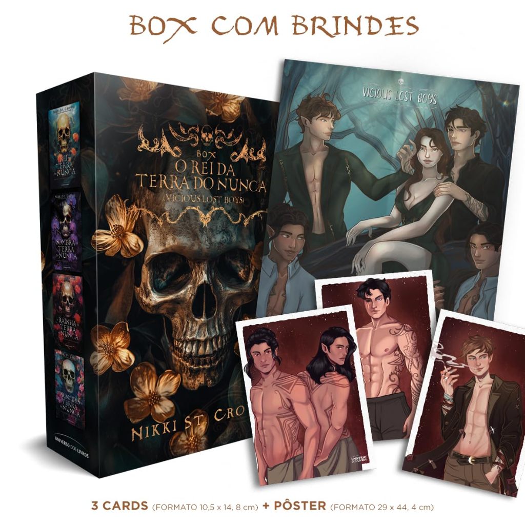 Box O Rei da Terra do Nunca – Nikki St. Crowe | Saga Completa Vicious Lost Boys