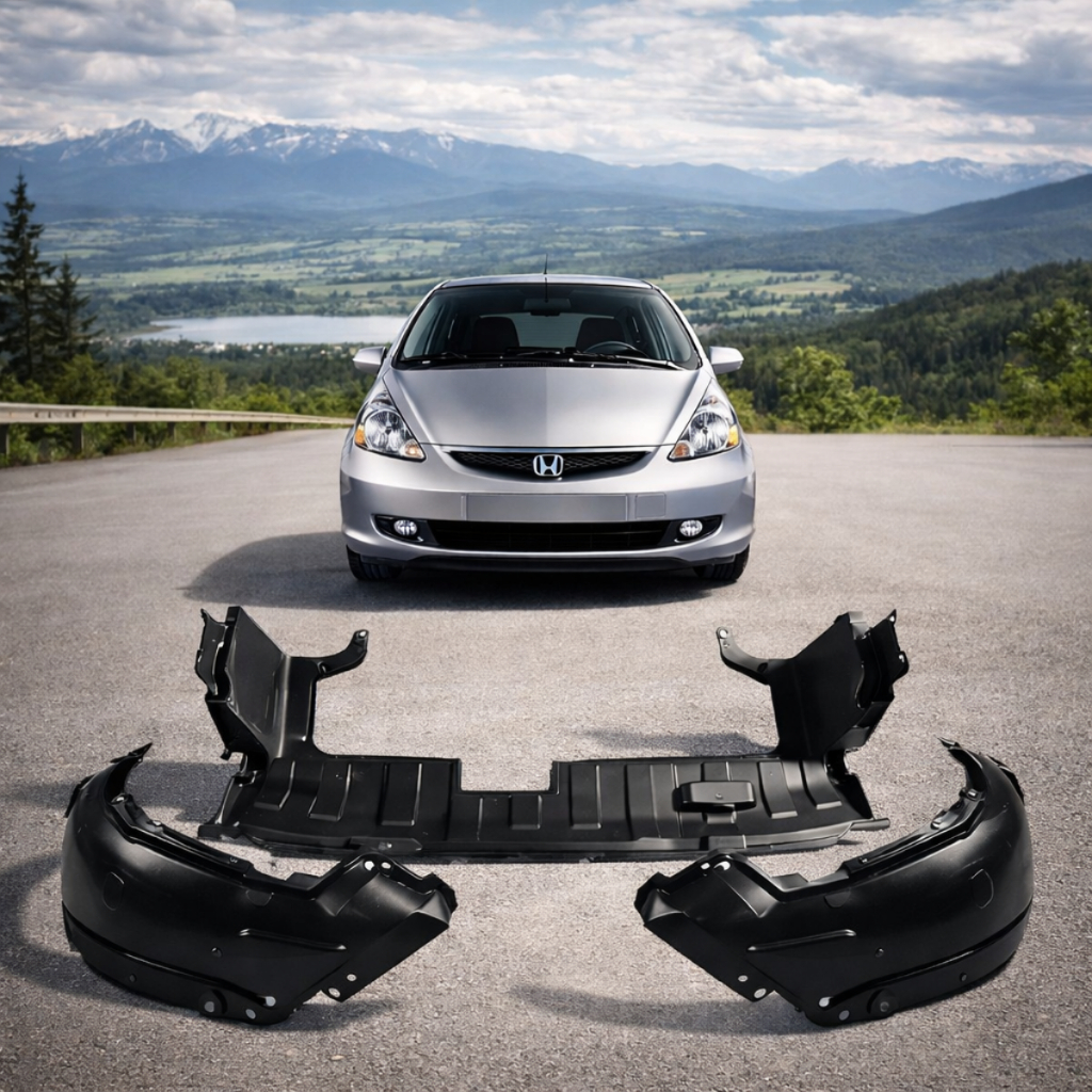 Par Parabarro Lameiro e Defletor Para Honda Fit 2003 A 2008 em Oferta na Shopee