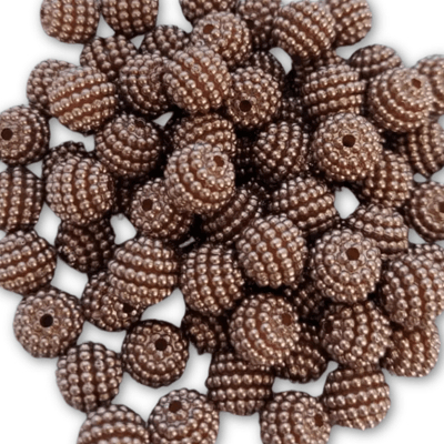 perola ( CRAQUELADA ) 10 mm ( MARROM CHOCOLATE ) em Oferta na Shopee