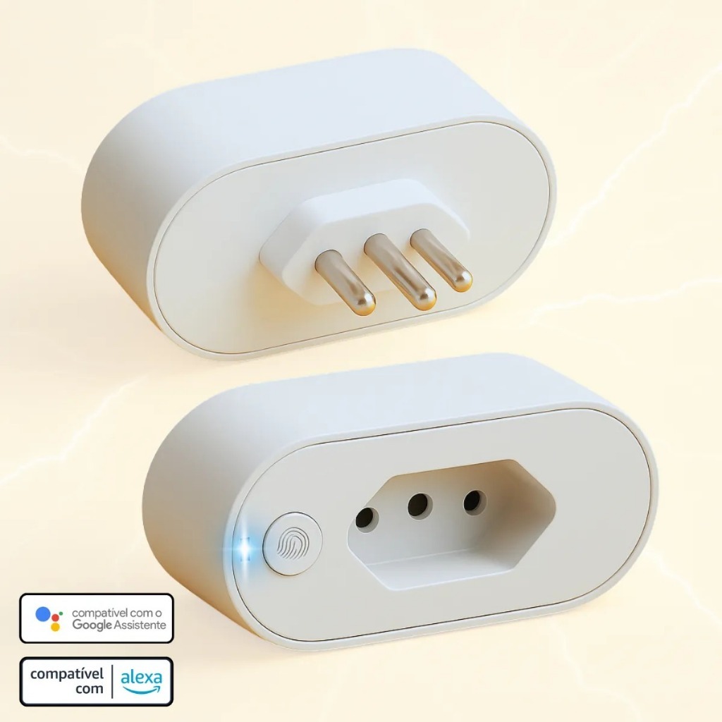 Tomada Inteligente Wi-Fi ,Smart Plug,16A e 20A Alexa e Google – ASUS