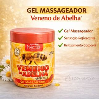 Kit 3 Gel Massageador Abelha 200g Nectar Cosméticos em Oferta na Shopee