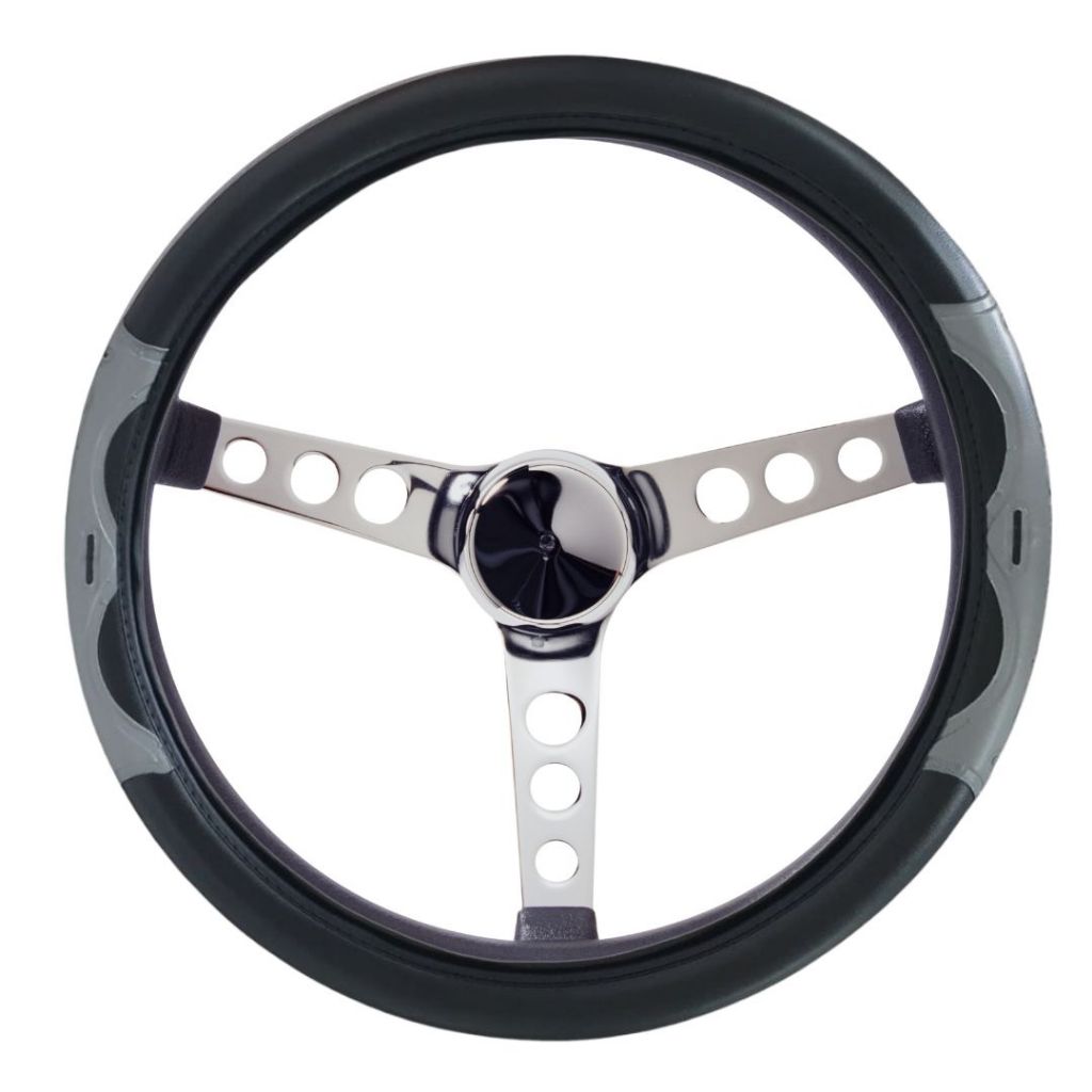 CAPA DE VOLANTE PARA PERUA KOMBI VOLKSWAGEN TUNNING EMBORRACHADO FLEXÍVEL MACIO - PRATA