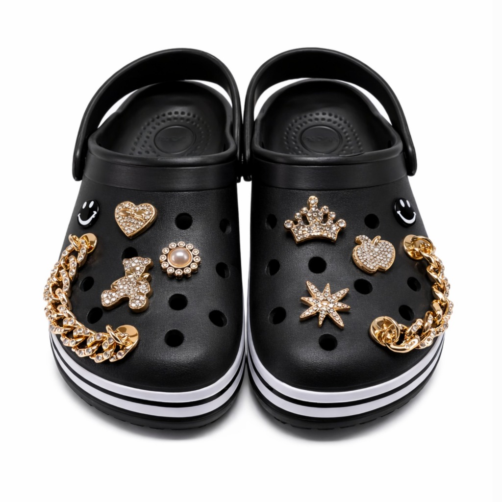 Babuche Sandália Chinelo Listra Feminino Com Pins Sortidos Yvate em Oferta na Shopee