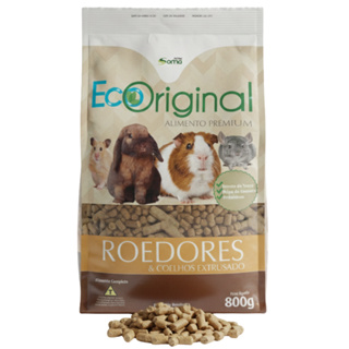 Ração Roedores Ecoriginal Extrusado 800g - Para Roedores Mini-Coelhos Porquinho da índia em Oferta na Shopee
