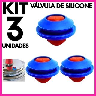 Kit 3 Válvula de Silicone Panela de Pressão Universal | Reposição Segurança