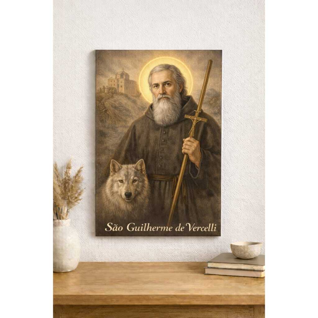 QUADRO DECORATIVO SÃO GUILHERME DE VERCELLI ENVIO IMEDIATO
