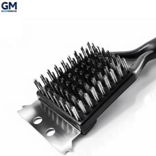 Escova Limpa Grelha Churrasqueira Cerdas Aco Reforcada Raspador Churrasco Remocao Gordura Pesada em Oferta na Shopee