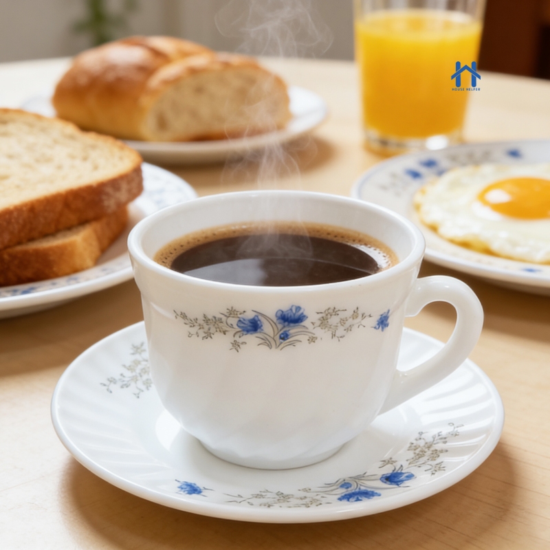 Conjunto de Xícara e Pires de Porcelana 12 Peças para Café e Chá em Oferta na Shopee