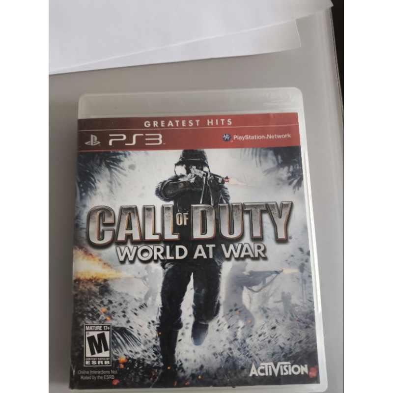 Jogo para PS3 Usado mídia física original Call of duty World At War Great Hits