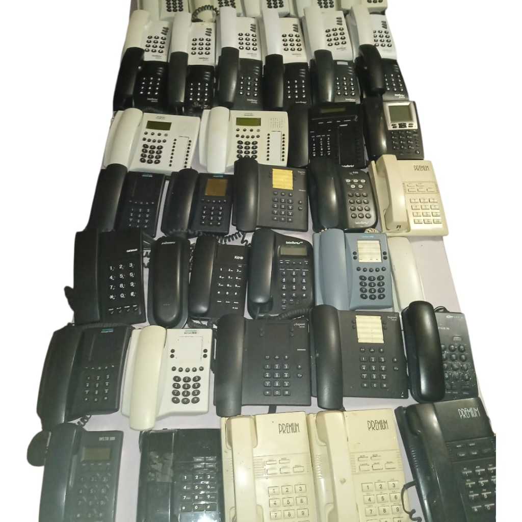 Lote 50 Telefones PABX Intelbras Siemens Panasonic Escritório - Usados