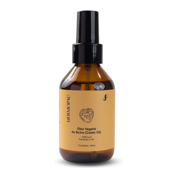 Óleo Vegetal De Rícino (Castor Oil) Sobrancelha Capilar Pele Castor Oil 100% Puro Natural Dermopac