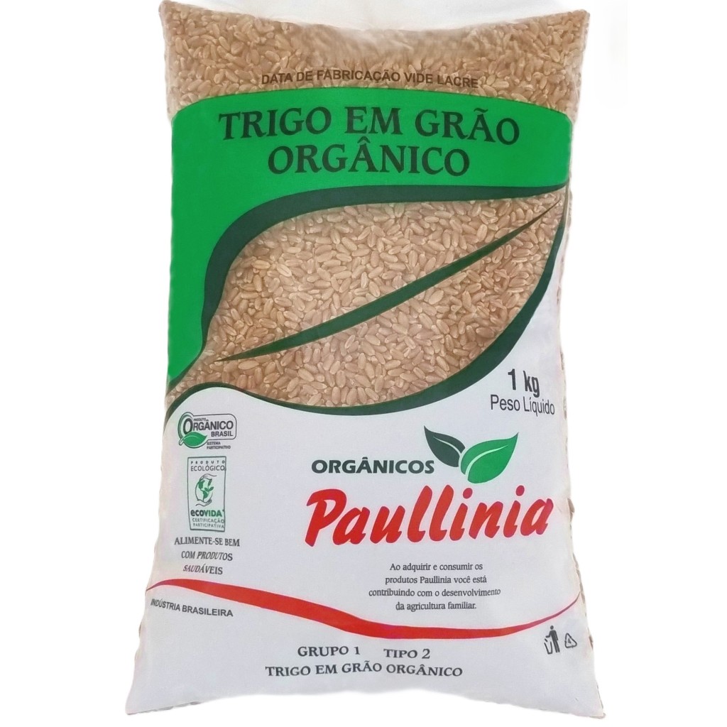 Trigo em Grão Orgânico Paullinia 1kg em Oferta na Shopee