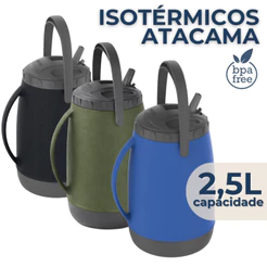 Garrafa Isotérmica 2,5L Com Bico Retrátil Bebida Gelada Atacama Soprano
