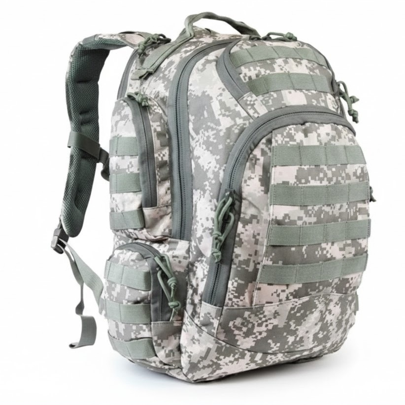 Mochila Tática Nautika Captura 48 Litros Com Sistema Molle Premium Militar Camuflado