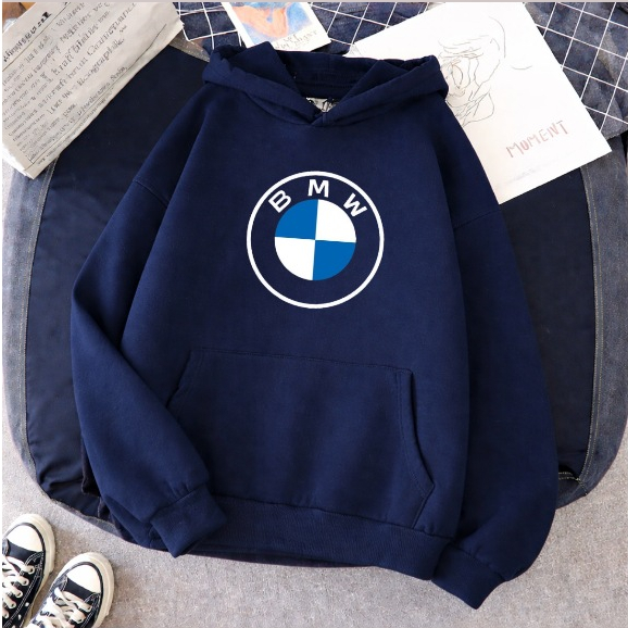 Moletom Bmw Esportiva Canguru Unissex Blusa De Frio Inverno Motos