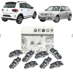 Jogo 8 balancins do Motor Original VW Fox Saveiro Polo Gol Golf Kombi Parati 8v EA111