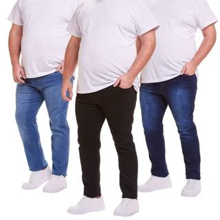 Kit 3 Calça Jeans Promoção Masculino para trabalho Com Lycra Envio Imediato MODABOY