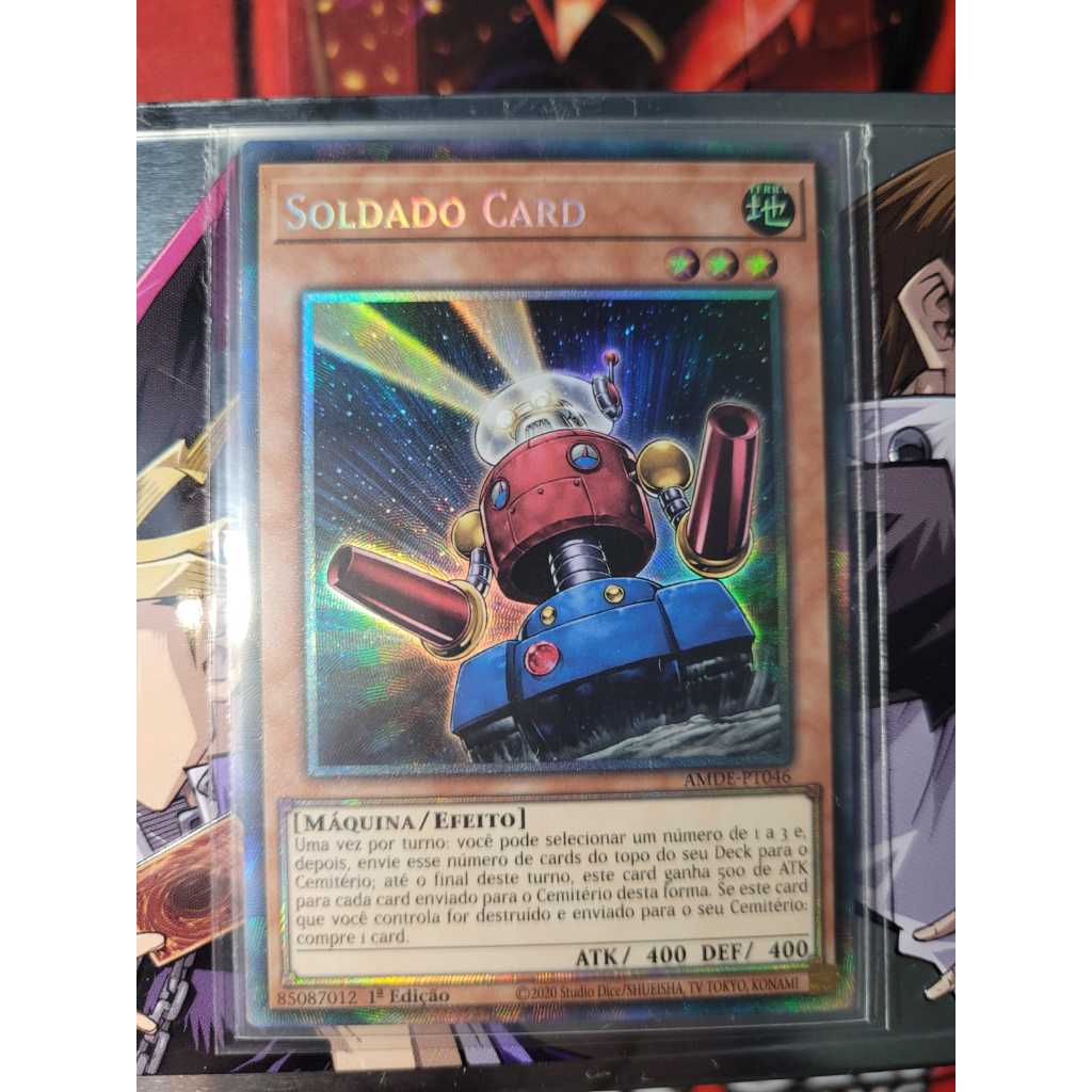 Soldado Card - Card Trooper - Raridade COLLECTOR - Yugioh! Original Konami.