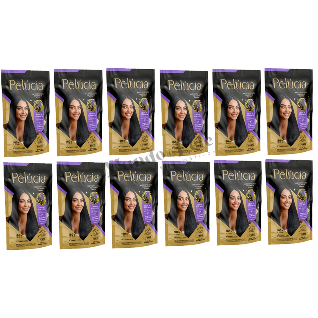 Kit Alisante Henê Gel Pelúcia Forte Pouch 180g Embelleze - 12 Unidades (Embalagem nova) em Oferta na Shopee