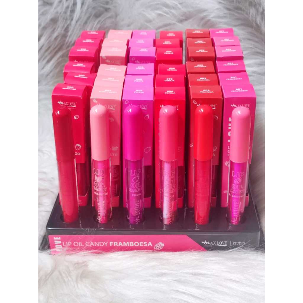 Box Display Lip Oil Candy (36 und Variadas + Provador) - Max Love