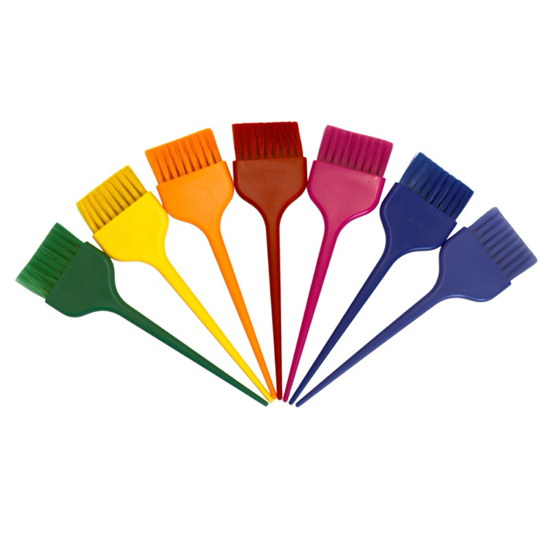Kit 7 Pincéis Para Tintura de Cabelo Profissional Barbeiro Salão Coloração Mechas Luzes