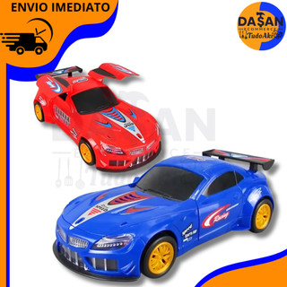 Super Carrinho Infantil Sports Giro  360° – Vermelho e azul com Luzes 3D e Musica Contagiante