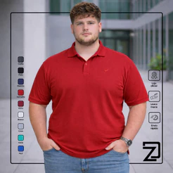 Camisa Polo Básica Plus Size Masculina