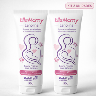 Ellamamy Creme de Lanolina 50g Kit 2 Unid - Proteção para os seios Previne Rachaduras e Fissuras em Oferta na Shopee