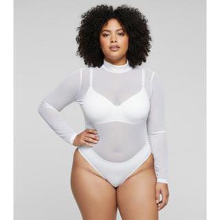 Body Plus Size Manga Longa Transparente e Estiloso em Oferta na Shopee