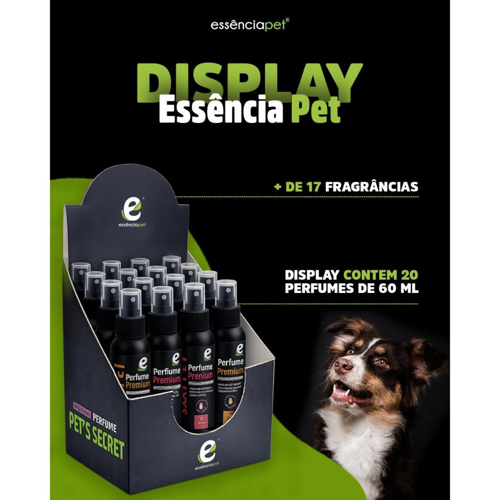 Perfume para cachorro Pet animais de estimação cães e gatos essencia pet premium 60 ml pet shop