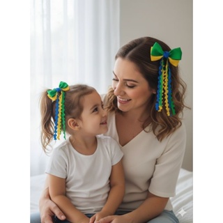 Laço de Cabelo Infantil Adulto Brasil Copa do Mundo 2026 em Oferta na Shopee