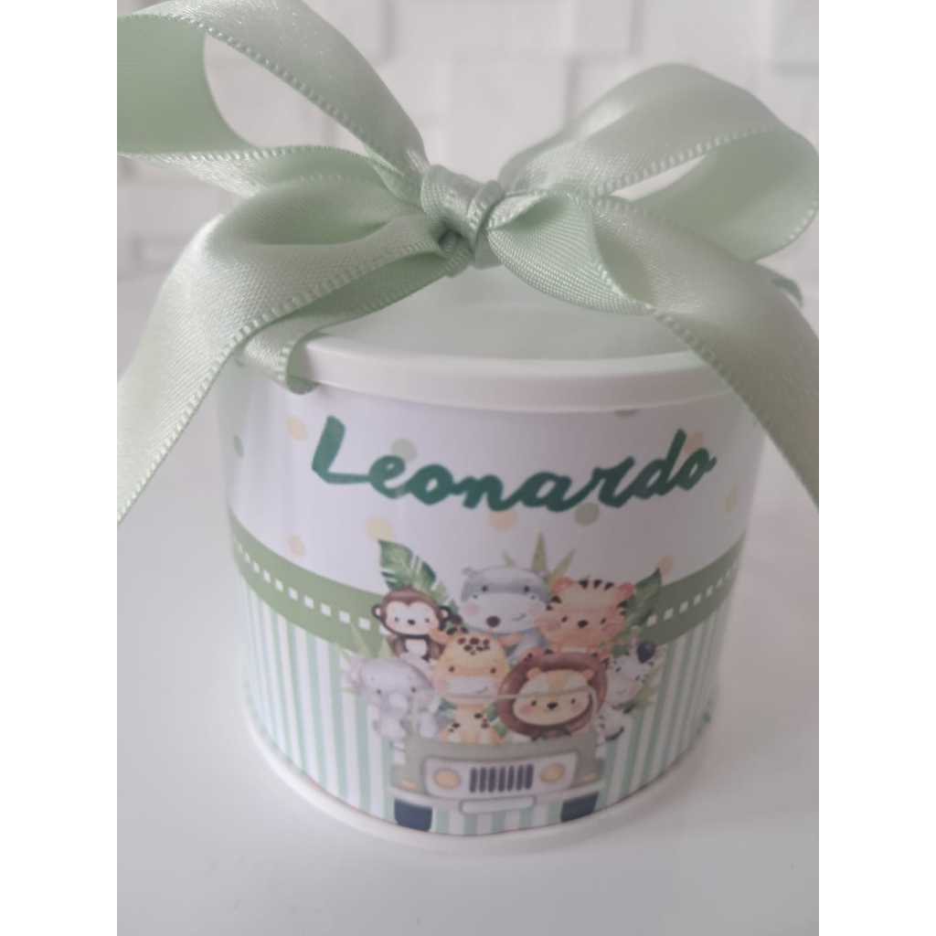 Kit Tubolata Personalizada 5x6 - Lembrancinha para Batizado l nascimento l maternidade l Safari -  Vários temas